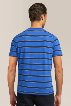 Cheap Good Man Brand V-Notch T-Shirt | Striped Premium Jersey Cotton