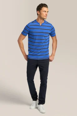 Cheap Good Man Brand V-Notch T-Shirt | Striped Premium Jersey Cotton