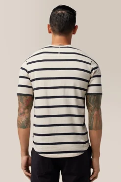 Cheap Good Man Brand V-Notch T-Shirt | Striped Premium Jersey Cotton