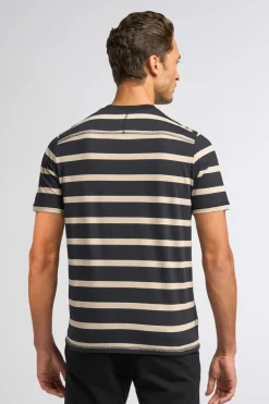 Cheap Good Man Brand V-Notch T-Shirt | Striped Premium Jersey Cotton