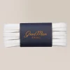Cheap Good Man Brand Waxed Cotton Laces For Sneaker | 3 Pack White