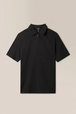 Best Sale Good Man Brand Zip Polo | Natural Marl